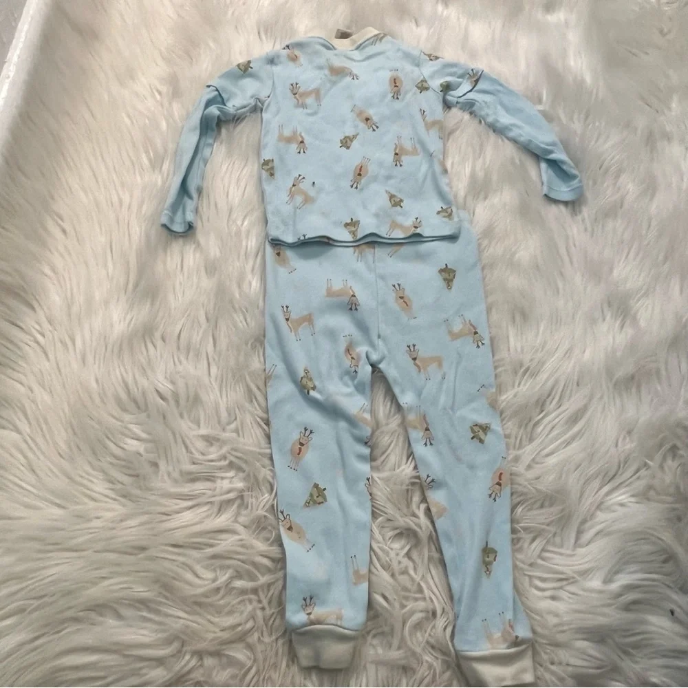 George Kids Pajama Set Light Blue Christmas